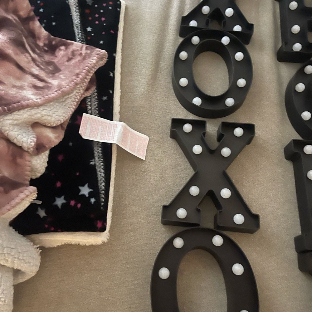Black Marquee Letter Lights